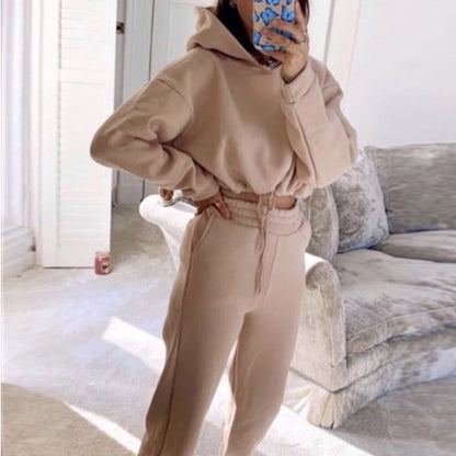 Jogging Suits for Women 2 Piece Sweatsuits Tracksuits Sexy Long Sleeve Hoodiecasual Fitness Sportswear