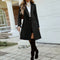 SHEIN Clasi Double Breasted Lapel Collar Overcoat